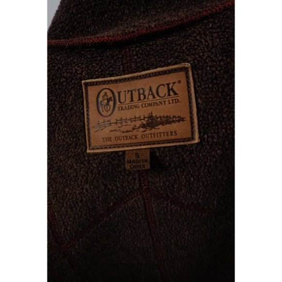 Outback Trading Company Faux Suede Fleece Lined Front Zip Vest Women’s Size S - Picture 7 of 9